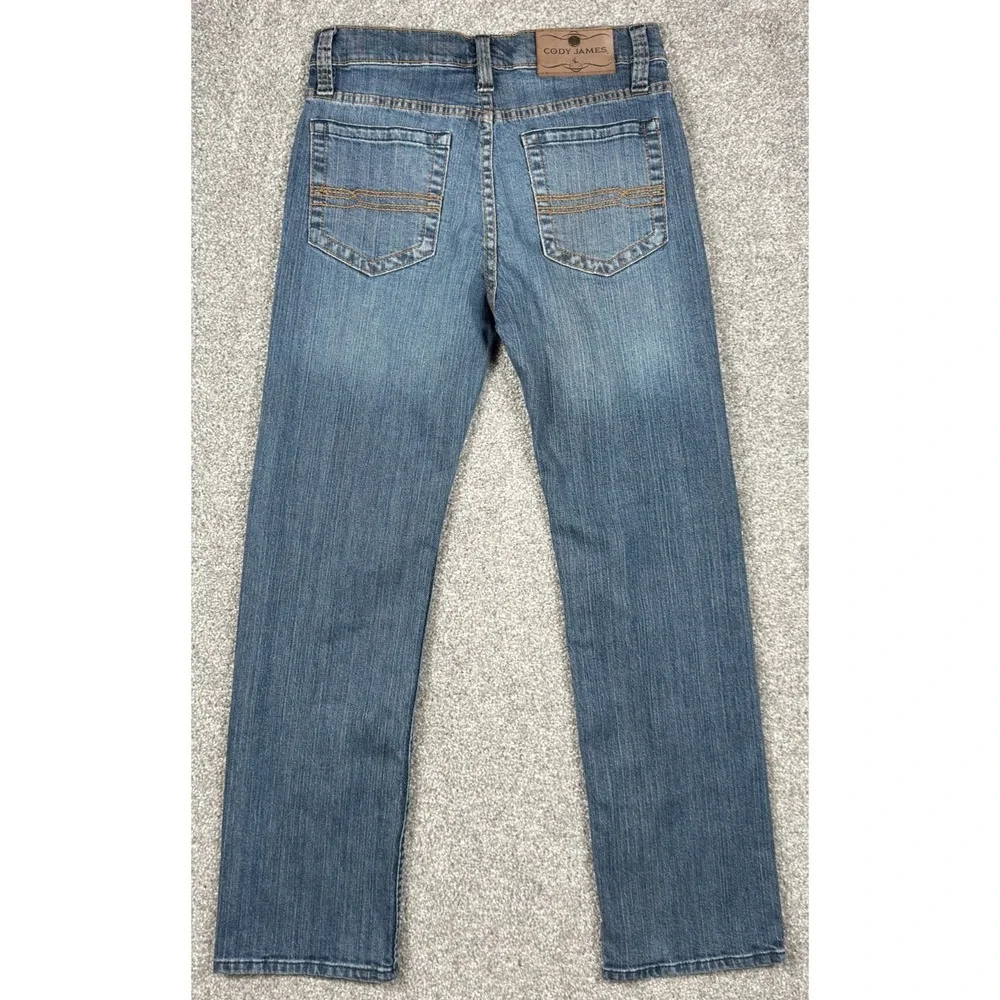Cody James Straight Leg Jeans Men's 28x30 Blue Medium Wash Stretch Western Denim